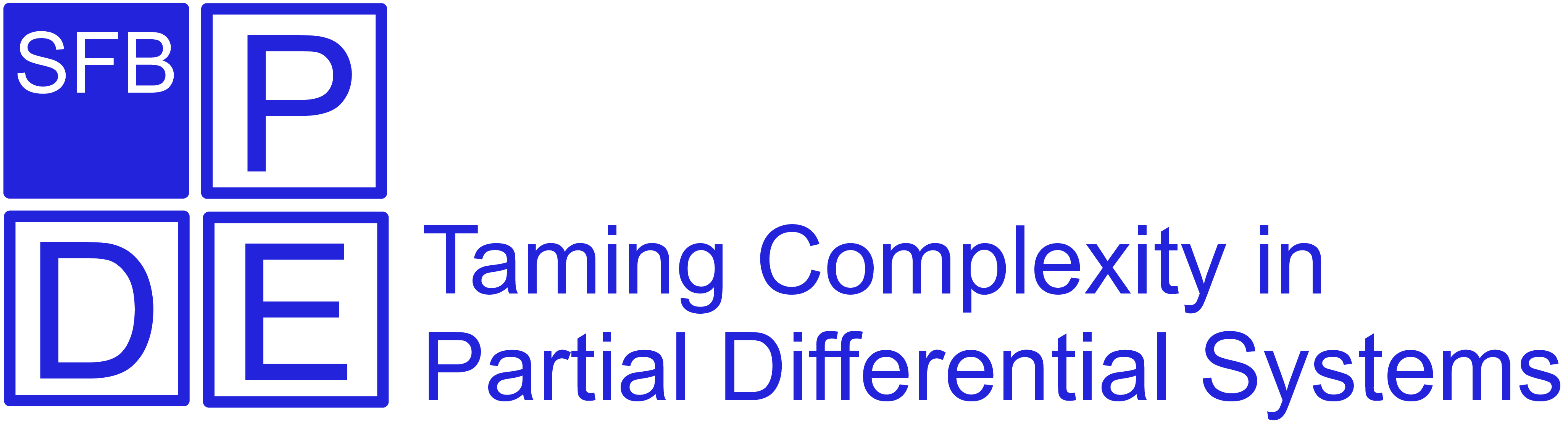 logo of the SFB 65 - Taming Complexity in Partial Differential Systems
